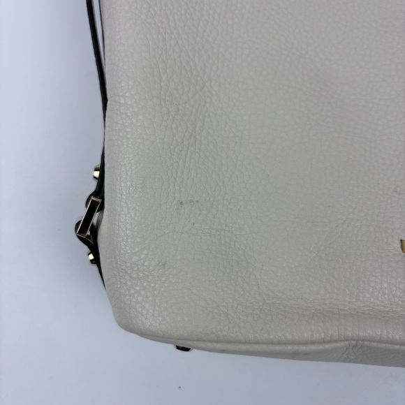 MICHAEL MICHAEL KORS Bedford Belted White Pebble Leather Hobo Shoulder Bag Large - Picture 7 of 16